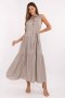 Sukienka damska maxi Model MI-SK-A5032.70P szara grey - Italy Moda