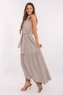 Sukienka damska maxi Model MI-SK-A5032.70P szara grey - Italy Moda