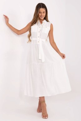 Sukienka damska maxi Model MI-SK-A5032.70P biała white - Italy Moda