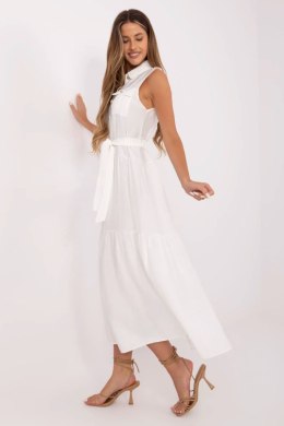 Sukienka damska maxi Model MI-SK-A5032.70P biała white - Italy Moda