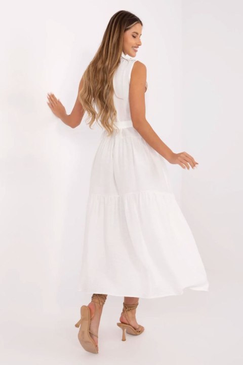 Sukienka damska maxi Model MI-SK-A5032.70P biała white - Italy Moda Sukienka damska maxi Model MI-SK-A5032.70P biała white - Italy Moda