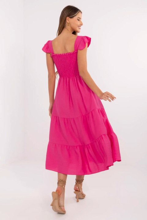 Sukienka damska midi Model MI-SK-A5063.69P fuksja - Italy Moda Sukienka damska midi Model MI-SK-A5063.69P fuksja - Italy Moda