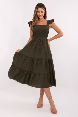 Sukienka damska midi Model MI-SK-A5063.69P khaki - Italy Moda