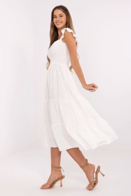 Sukienka damska midi Model MI-SK-A5063.69P biała white - Italy Moda