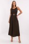 Sukienka damska maxi Model MI-SK-A6401.00 ciemna brązowa dark brown - Italy Moda