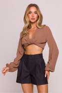 Szorty Damskie Model MOE860 grafit grey - Moe