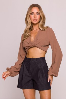 Szorty Damskie Model MOE860 grafit grey - Moe