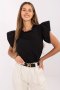 Bluzka damska bawełniana Model LK-BZ-506781-1.12 czarna Black - Lakerta