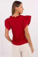 Bluzka damska bawełniana Model LK-BZ-506781-1.12 czerwona Red - Lakerta