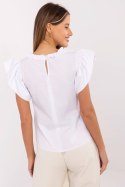 Bluzka damska bawełniana Model LK-BZ-506781-1.12 biała White - Lakerta