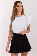 Bluzka damska bawełniana Model LK-BZ-506781-2.80 biała w kropki White/Black - Lakerta