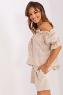 Bluzka damska hiszpanka Model LK-BZ-509355.68P Beige - Lakerta