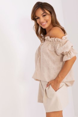 Bluzka damska hiszpanka Model LK-BZ-509355.68P Beige - Lakerta