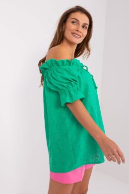 Bluzka damska hiszpanka Model LK-BZ-509355.68P Green - Lakerta