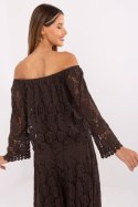 Bluzka damska hiszpanka Model MI-BZ-88500.79 ciemny brąz Dark Brown - Italy Moda