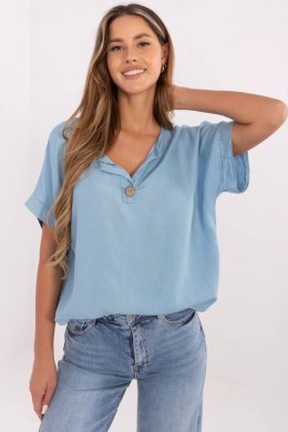 Bluzka damska Model MO-BZ-242301.61 niebieska błękitna Blue - Italy Moda