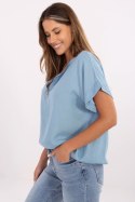 Bluzka damska Model MO-BZ-242301.61 niebieska błękitna Blue - Italy Moda