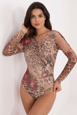 Body damskie Model DHJ-BO-16926-1.71 beżowe Beige - Italy Moda