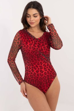 Body damskie Model DHJ-BO-16926-2.70 czerwone Red - Italy Moda