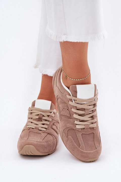 Buty Sportowe Sneakersy damskie Model Dorella 897-4E Dark Beige Buty Sportowe Sneakersy damskie Model Dorella 897-4E Dark Beige