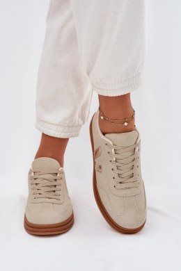 Buty Sportowe Sneakersy damskie Model Micca A005 Beige