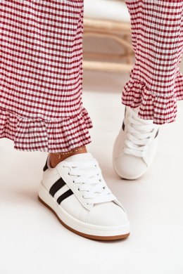 Buty Sportowe Sneakersy damskie Model Ravina 896-4B białe White