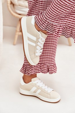 Buty Sportowe Sneakersy damskie Model Ravina 896-4C beżowe Beige