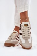 Buty Sportowe Sneakersy damskie Model Rulaana C3083 Beige