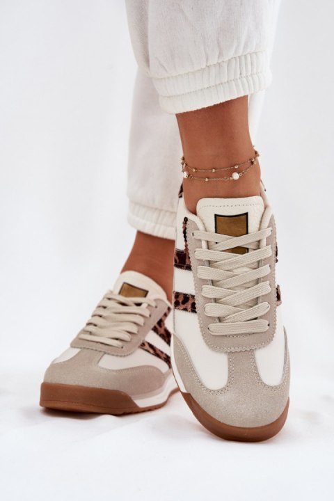 Buty Sportowe Sneakersy damskie Model Rulaana C3083 Beige Buty Sportowe Sneakersy damskie Model Rulaana C3083 Beige