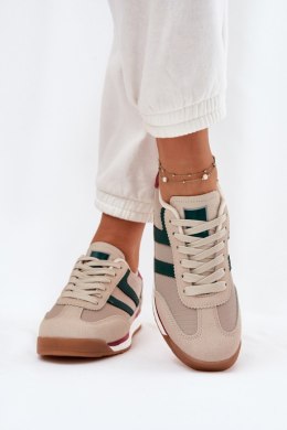 Buty Sportowe Sneakersy damskie Model Rulaana C3083 Dark beige