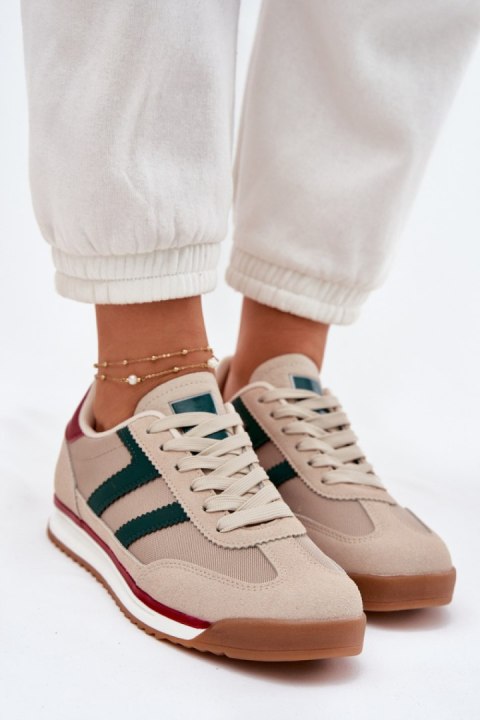 Buty Sportowe Sneakersy damskie Model Rulaana C3083 Dark beige Buty Sportowe Sneakersy damskie Model Rulaana C3083 Dark beige