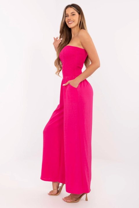 Kombinezon damski długi Model MI-KO-271125.80 Fuksja - Italy Moda Kombinezon damski długi Model MI-KO-271125.80 Fuksja - Italy Moda