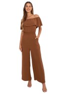 Kombinezon damski Model MI-KO-T52.67 jasny beżowy Light Brown - Italy Moda