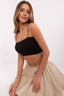 Koszulka damska krótka Top Model D16005M02459A czarna Black - Sublevel