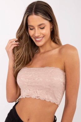 Koszulka damska krótka koronkowa Top Model D16048W02497A ciemny różowy Dark Pink - Sublevel