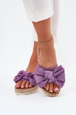 Klapki damskie Model Alpireda C-639 fioletowy Violet