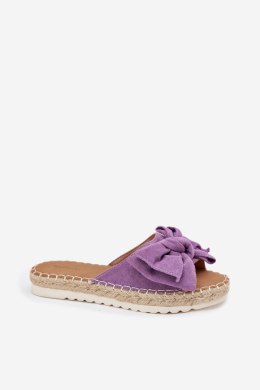 Klapki damskie Model Alpireda C-639 fioletowy Violet