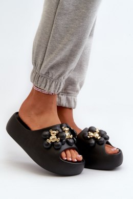 Klapki damskie Model Bremavia BG181 czarne Black