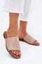Klapki damskie Model Cerise 23SD35-5809 Beige