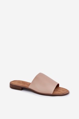 Klapki damskie Model Cerise 23SD35-5809 Beige
