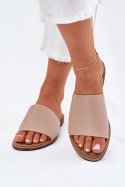 Klapki damskie Model Cerise 23SD35-5809 Beige