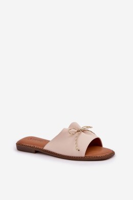 Klapki damskie Model Deonelis M509 Beige