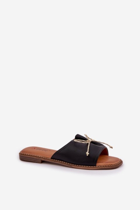 Klapki damskie Model Deonelis M509 Black Klapki damskie Model Deonelis M509 Black