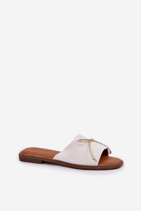 Klapki damskie Model Deonelis M509 White Klapki damskie Model Deonelis M509 White