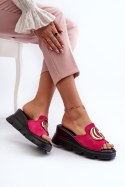 Klapki damskie Model Laria 58295 Fuksja
