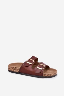 Klapki damskie Model Iskira 25SD21-8323 Brown