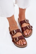 Klapki damskie Model Iskira 25SD21-8323 Brown