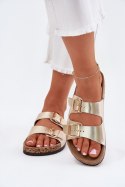 Klapki damskie Model Iskira 25SD21-8323 Gold