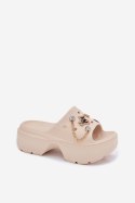 Klapki damskie Model Ivoriel M567 Beige
