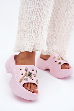 Klapki damskie Model Ivoriel M567 Pink
